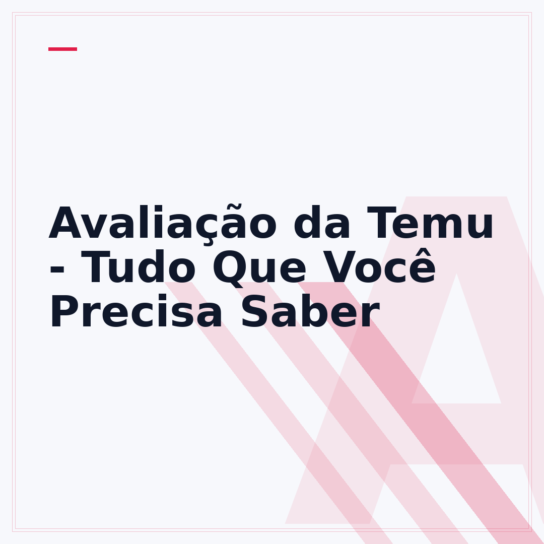 Avaliação da Temu - Tudo Que Você Precisa Saber