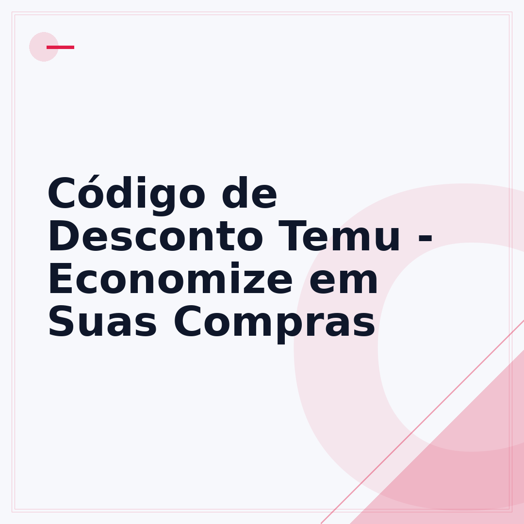 Código de Desconto Temu - Economize em Suas Compras