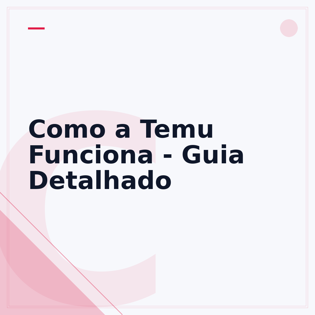 Como a Temu Funciona - Guia Detalhado