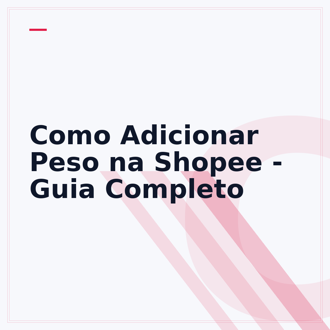 Como Adicionar Peso na Shopee - Guia Completo