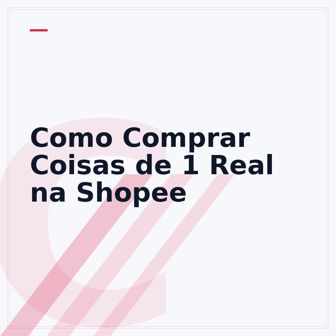 Como Comprar Coisas de 1 Real na Shopee