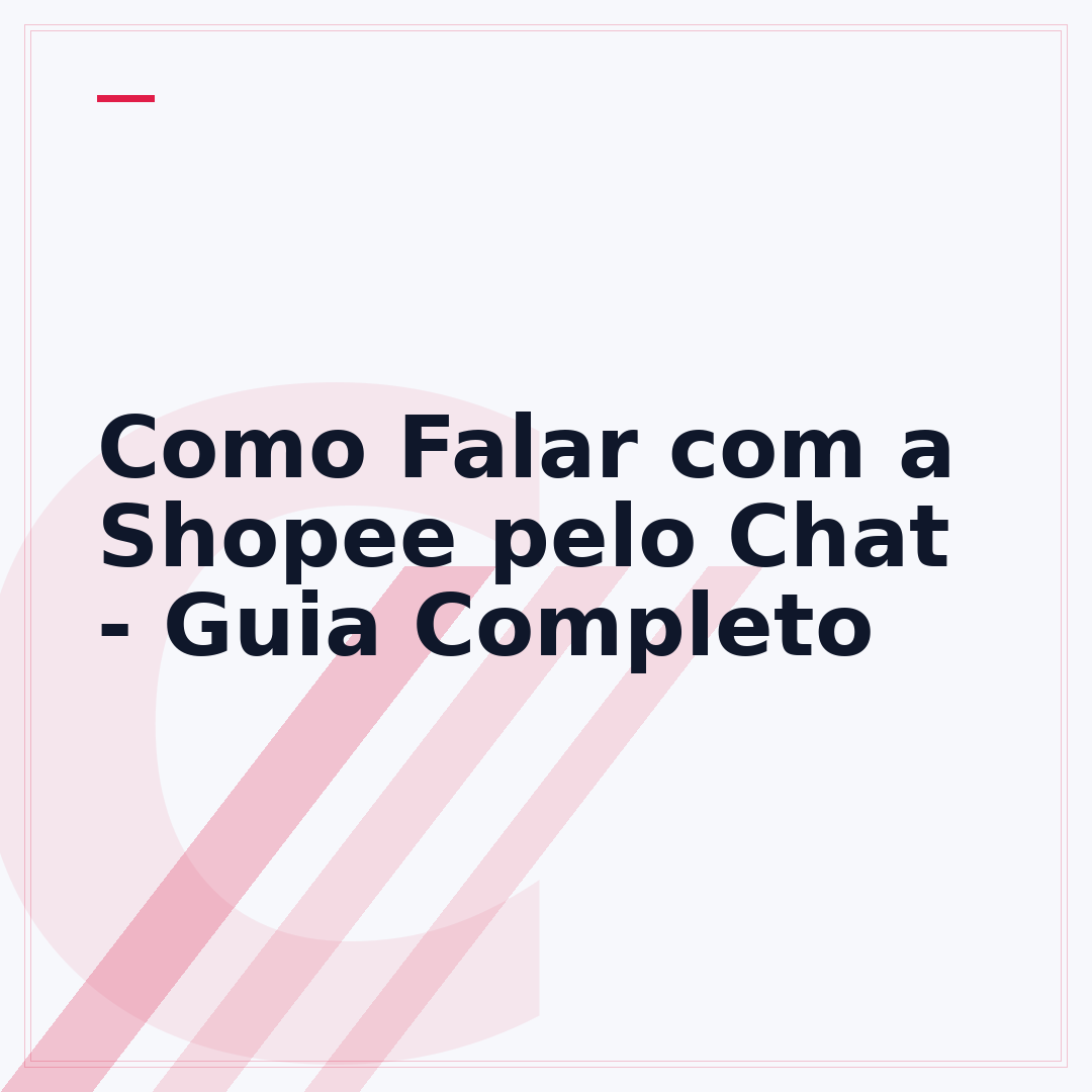 Como Falar com a Shopee pelo Chat - Guia Completo