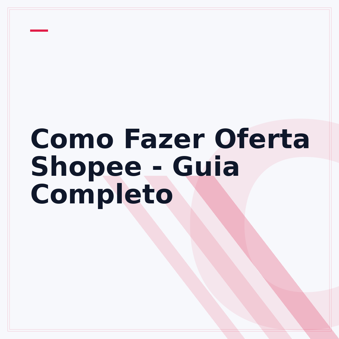 Como Fazer Oferta Shopee - Guia Completo