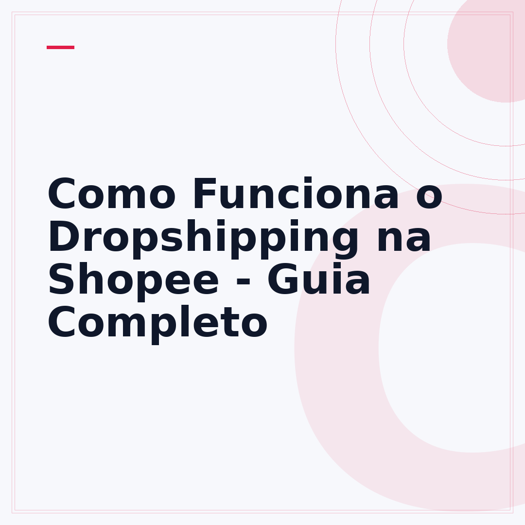 Como Funciona o Dropshipping na Shopee - Guia Completo