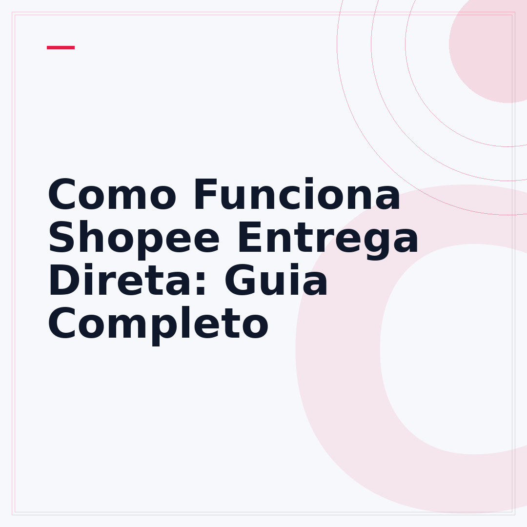 Como Funciona Shopee Entrega Direta: Guia Completo