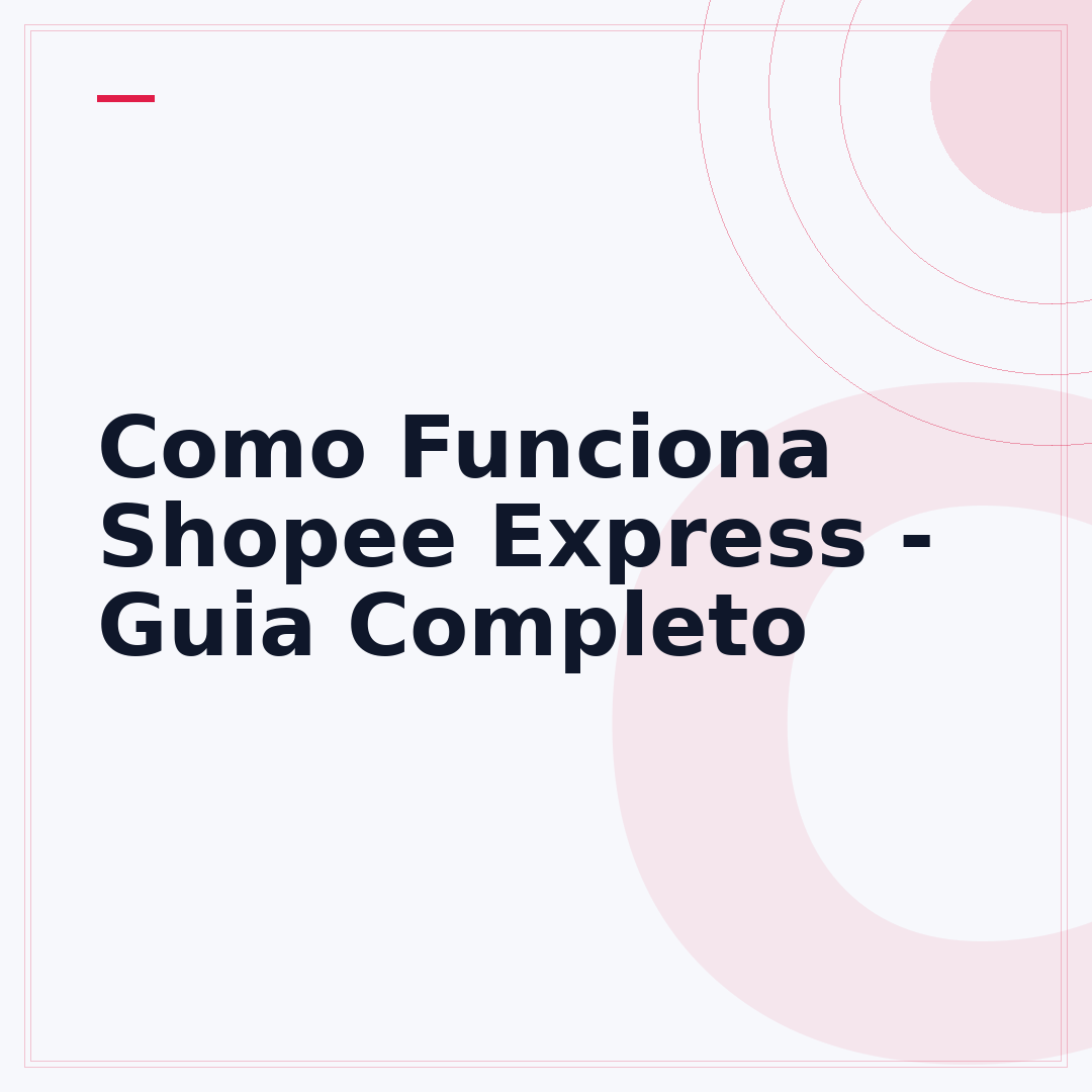 Como Funciona Shopee Express - Guia Completo