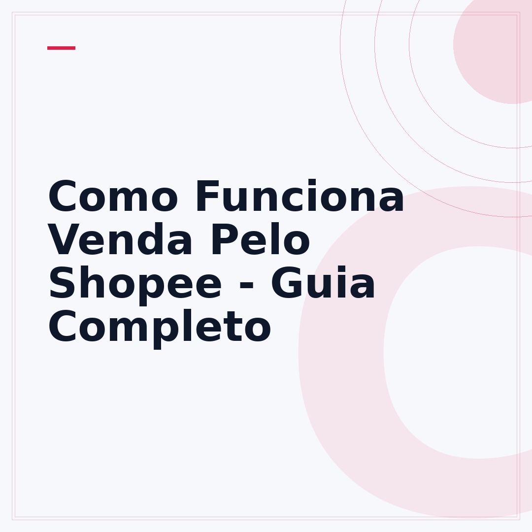 Como Funciona Venda Pelo Shopee - Guia Completo