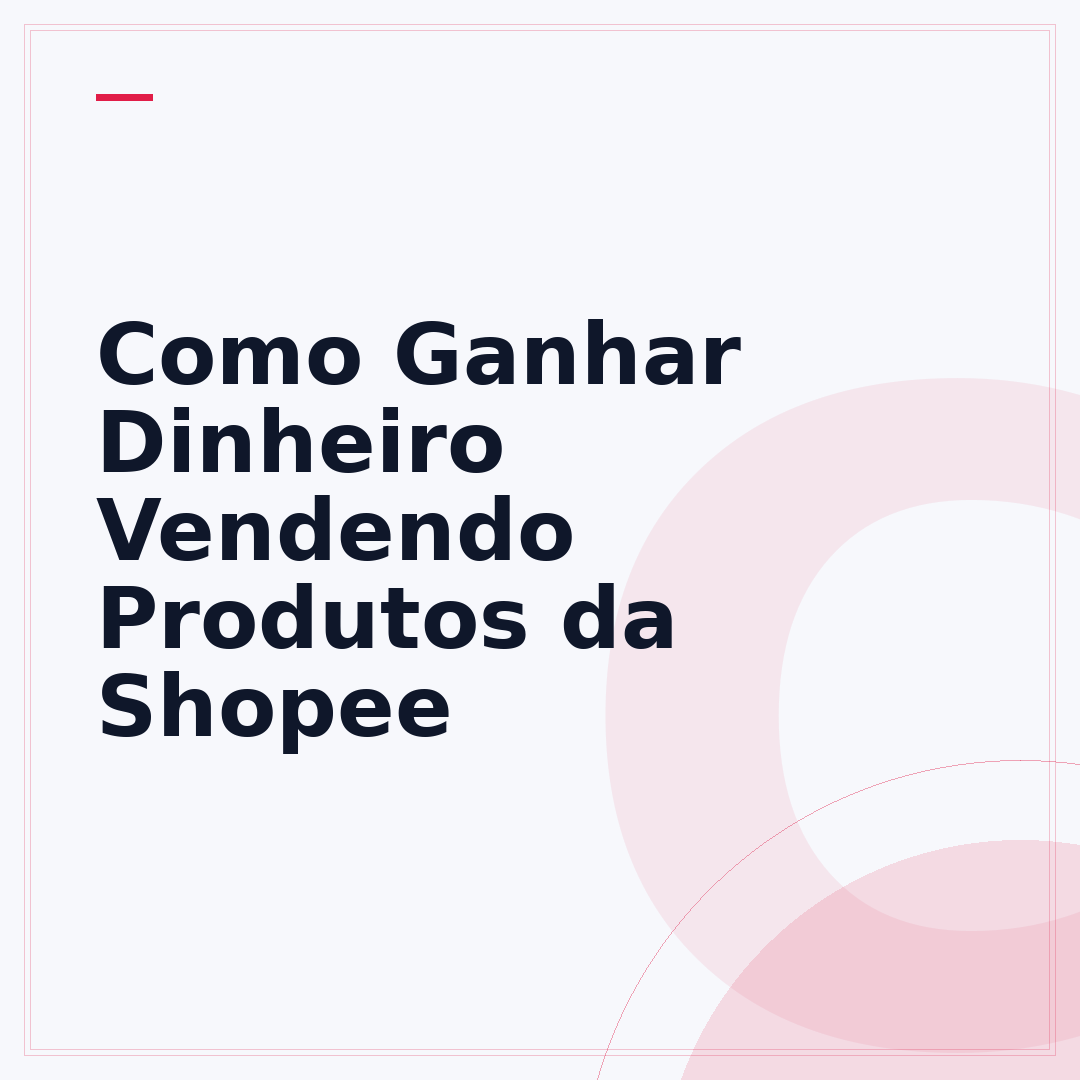 Como Ganhar Dinheiro Vendendo Produtos da Shopee