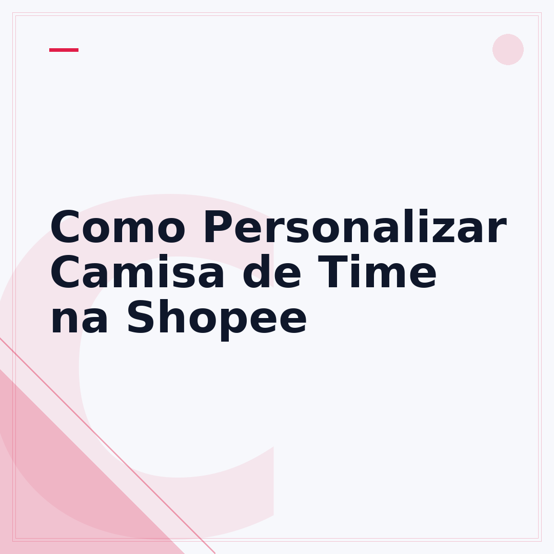 Como Personalizar Camisa de Time na Shopee