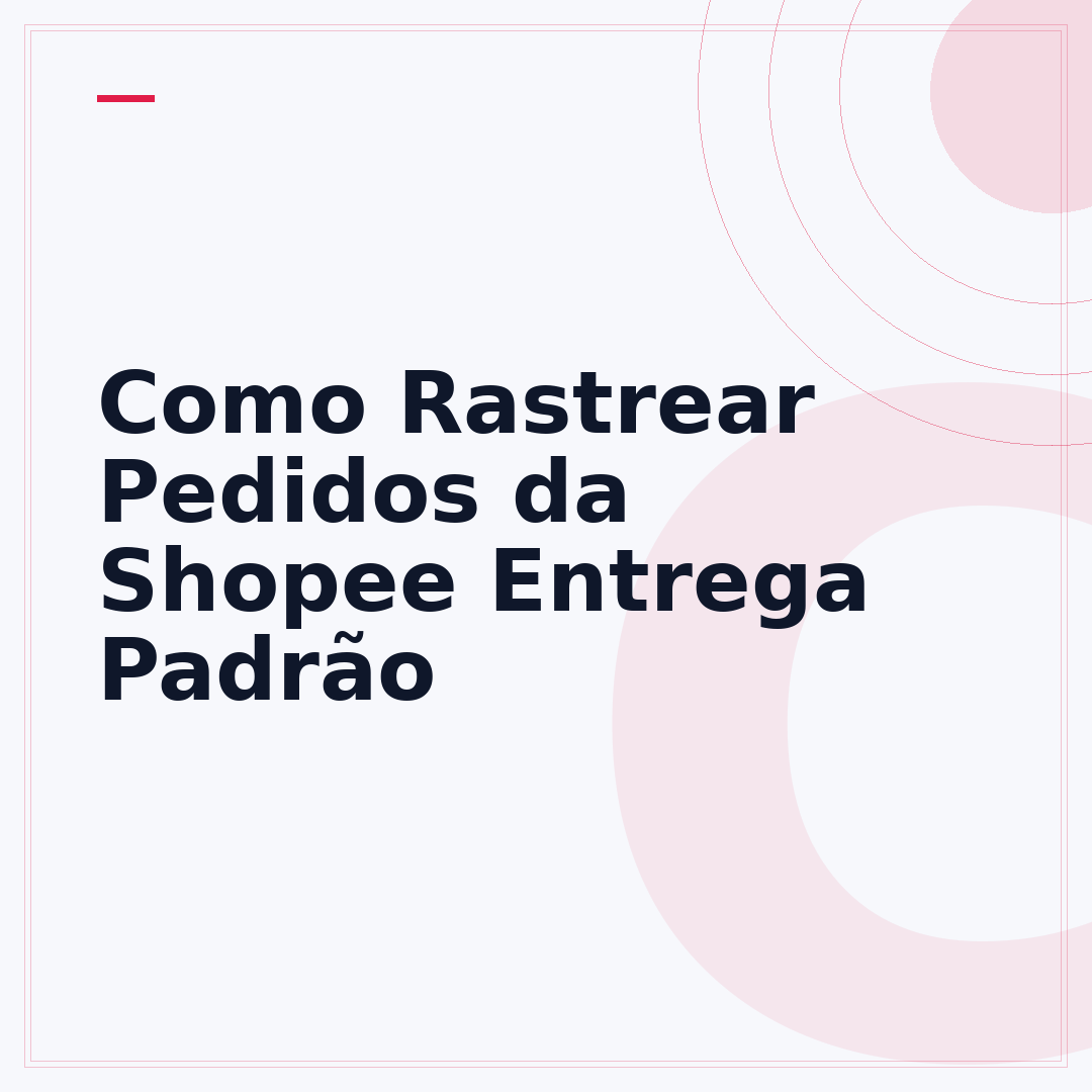 Como Rastrear Pedidos da Shopee Entrega Padrão