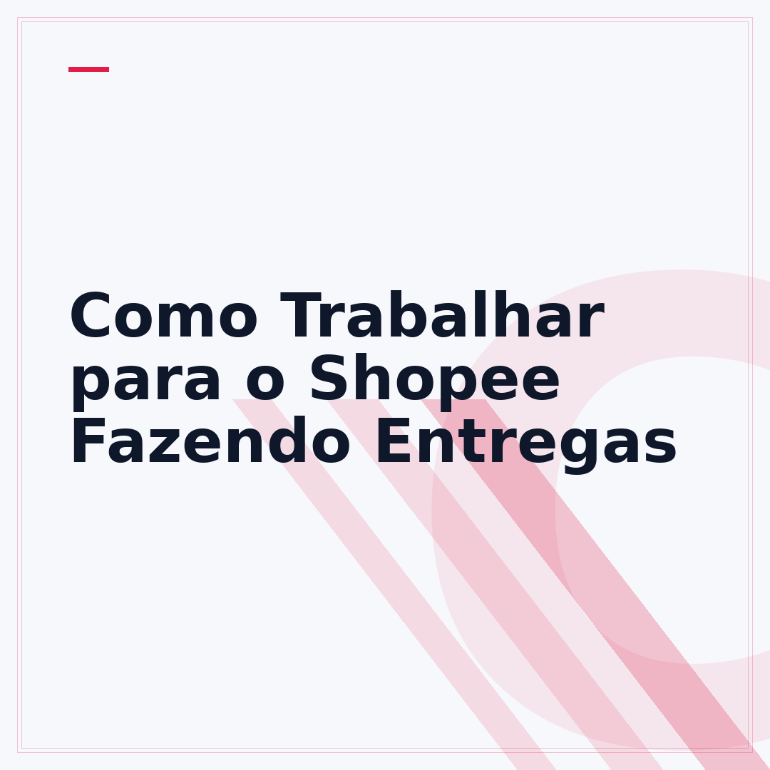 Como Trabalhar para o Shopee Fazendo Entregas