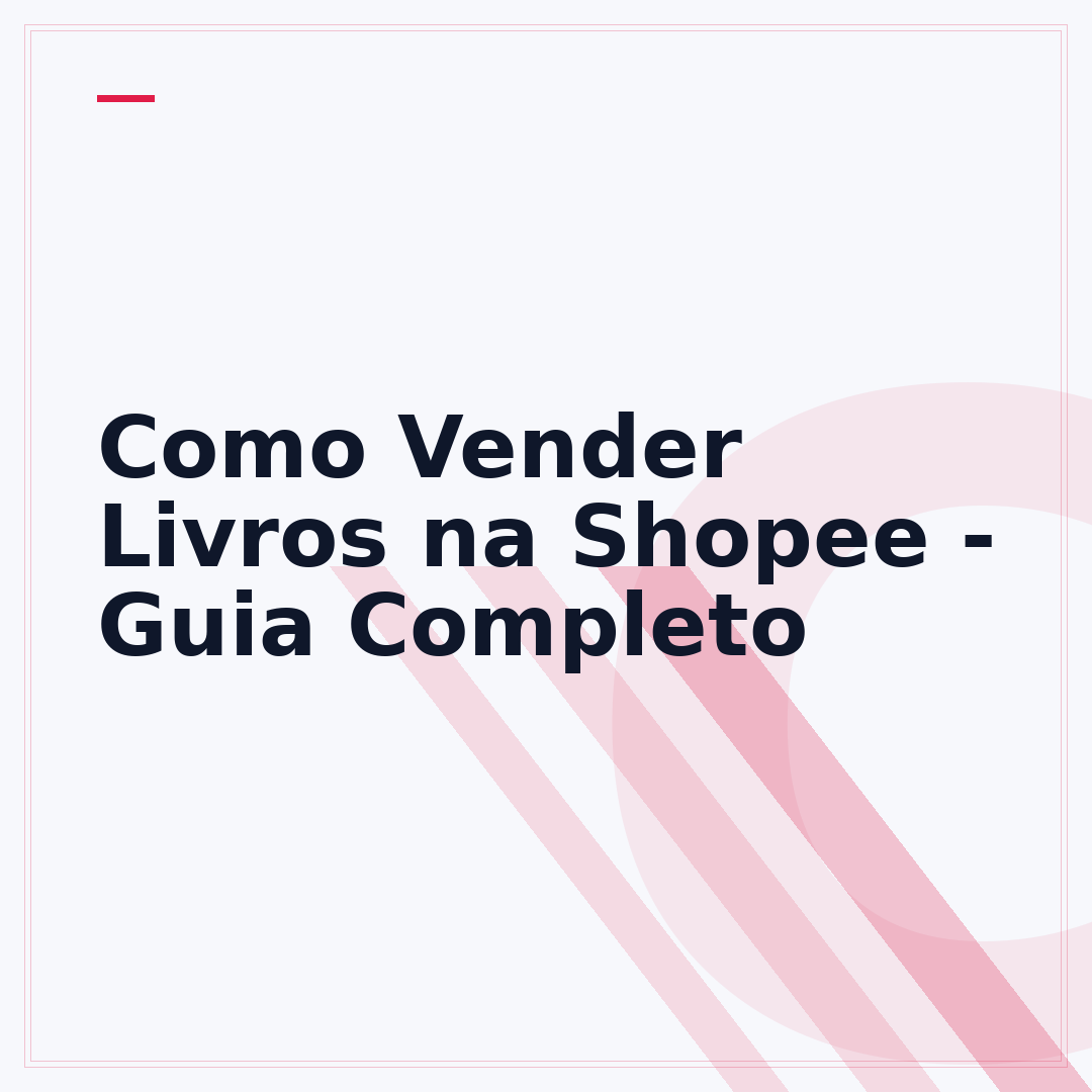 Como Vender Livros na Shopee - Guia Completo