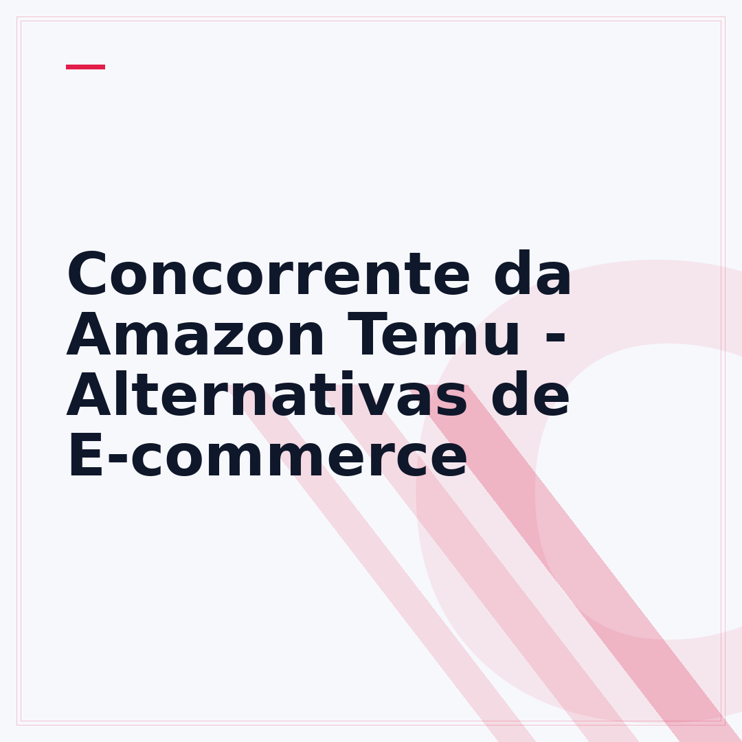 Concorrente da Amazon Temu - Alternativas de E-commerce