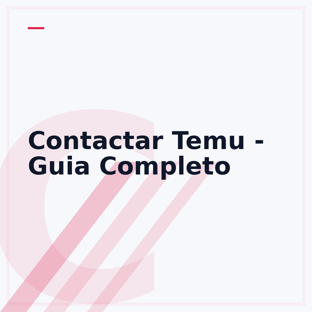 Contactar Temu - Guia Completo