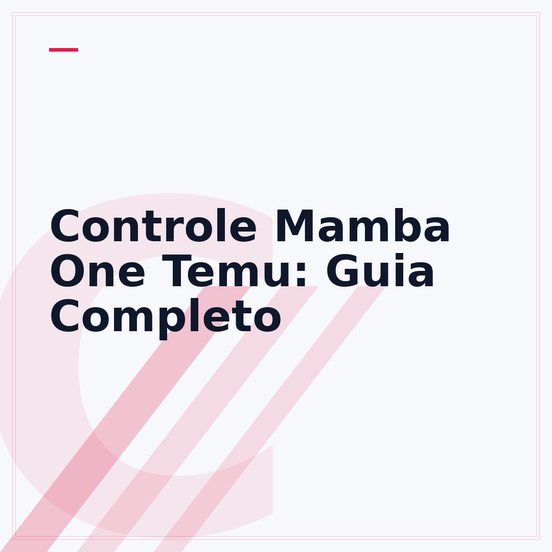 Controle Mamba One Temu: Guia Completo