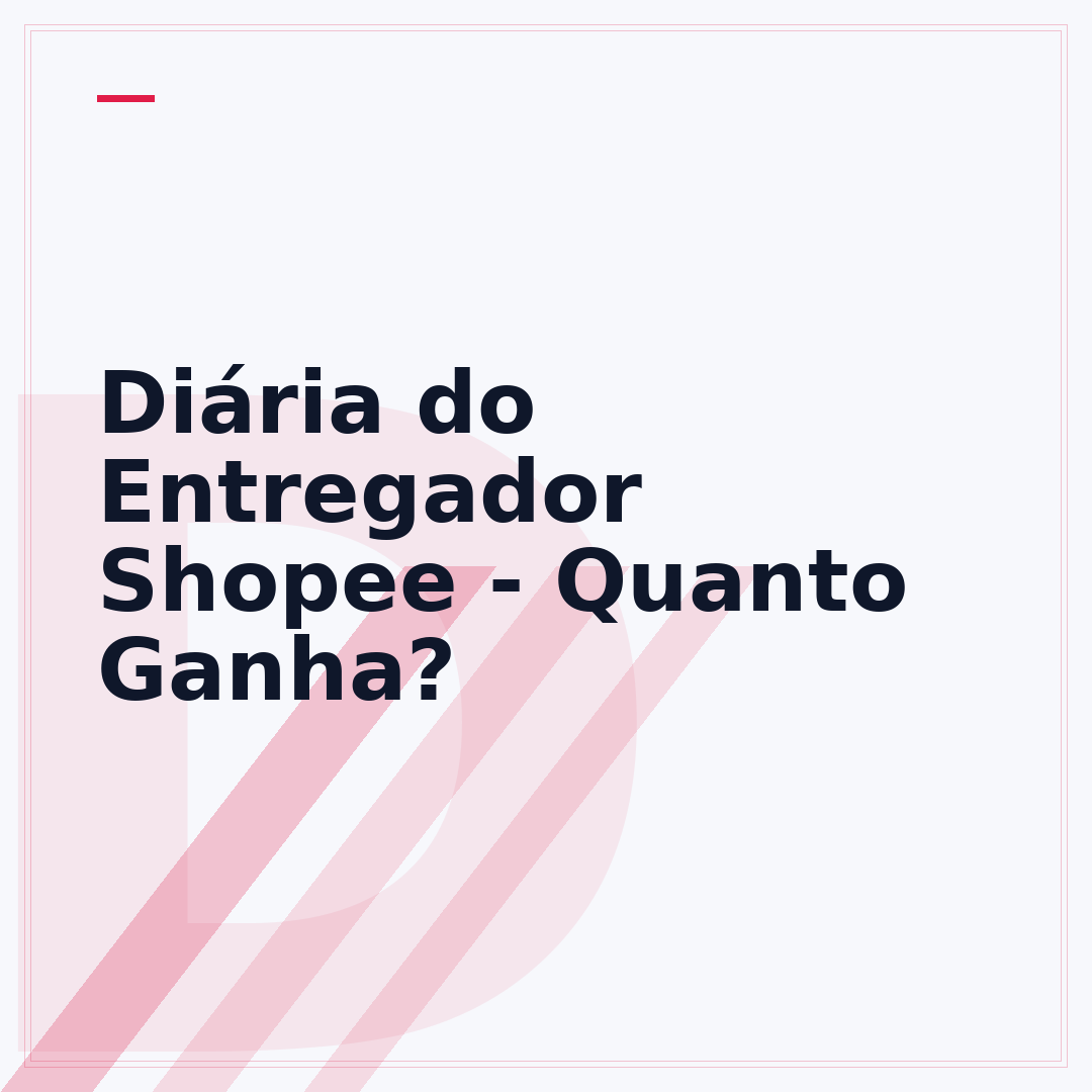 Diária do Entregador Shopee - Quanto Ganha?