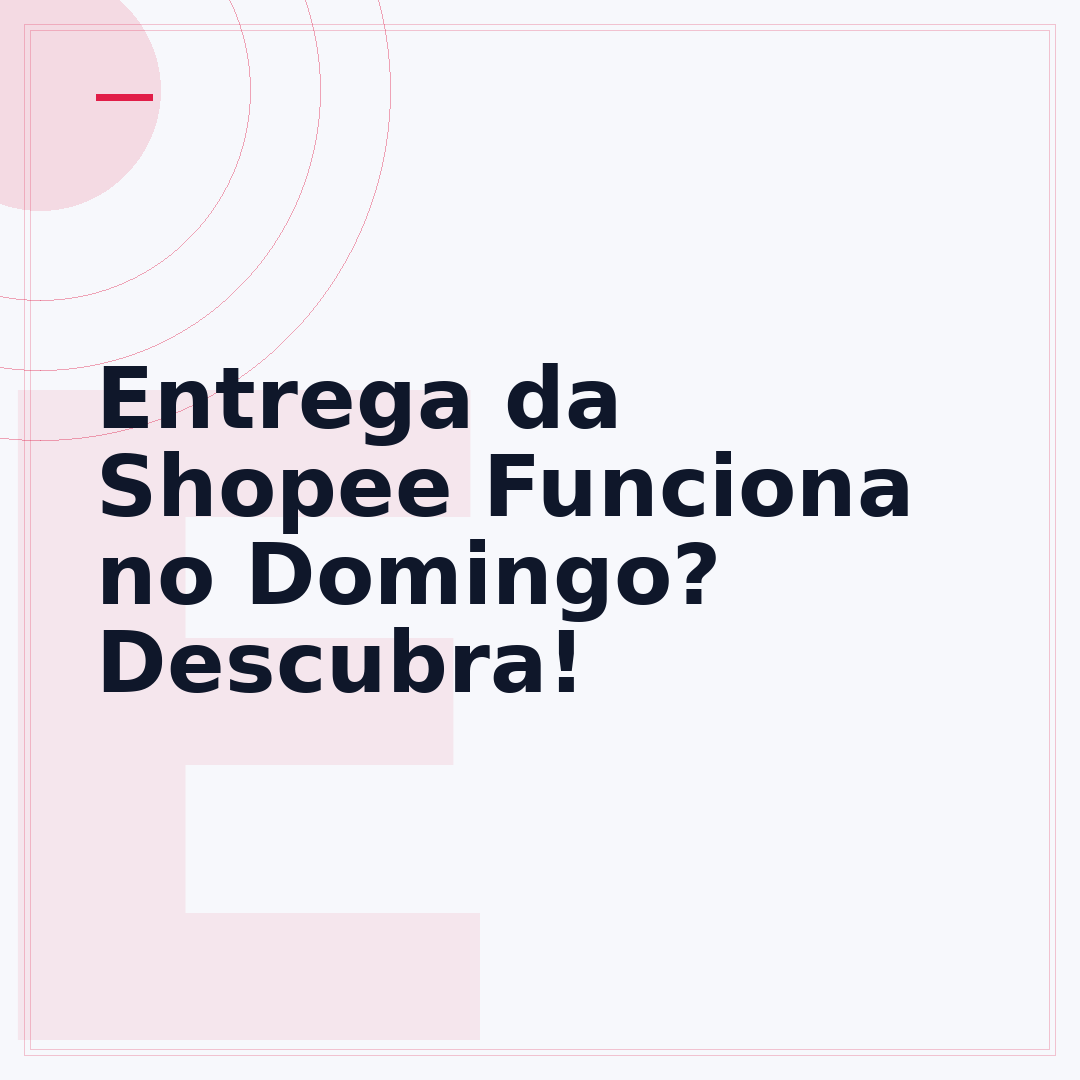 Entrega da Shopee Funciona no Domingo? Descubra!