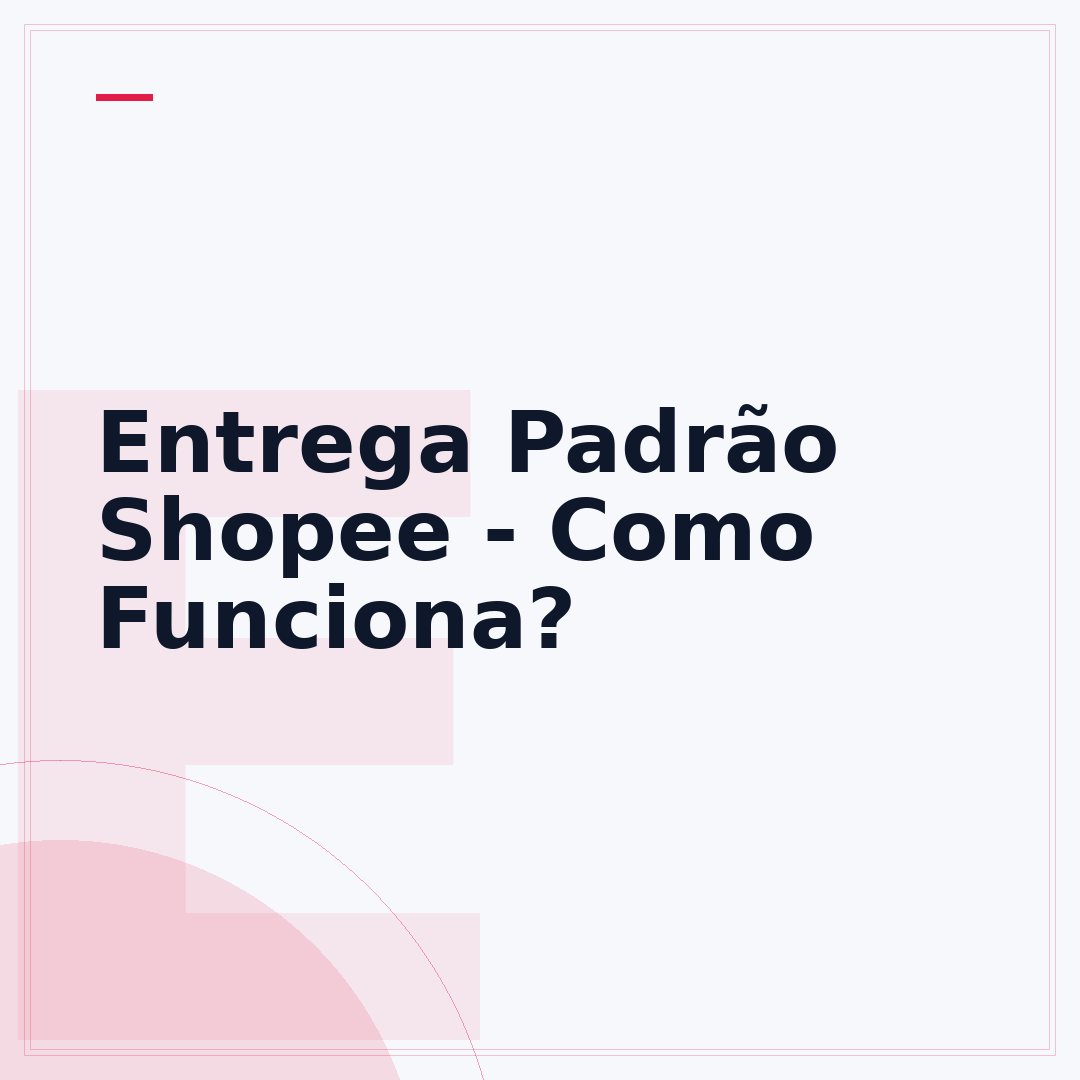 Entrega Padrão Shopee - Como Funciona?