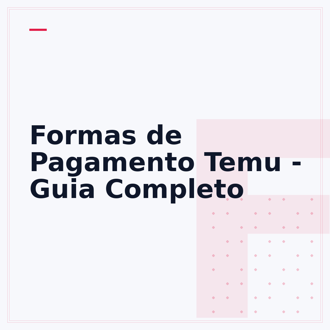 Formas de Pagamento Temu - Guia Completo