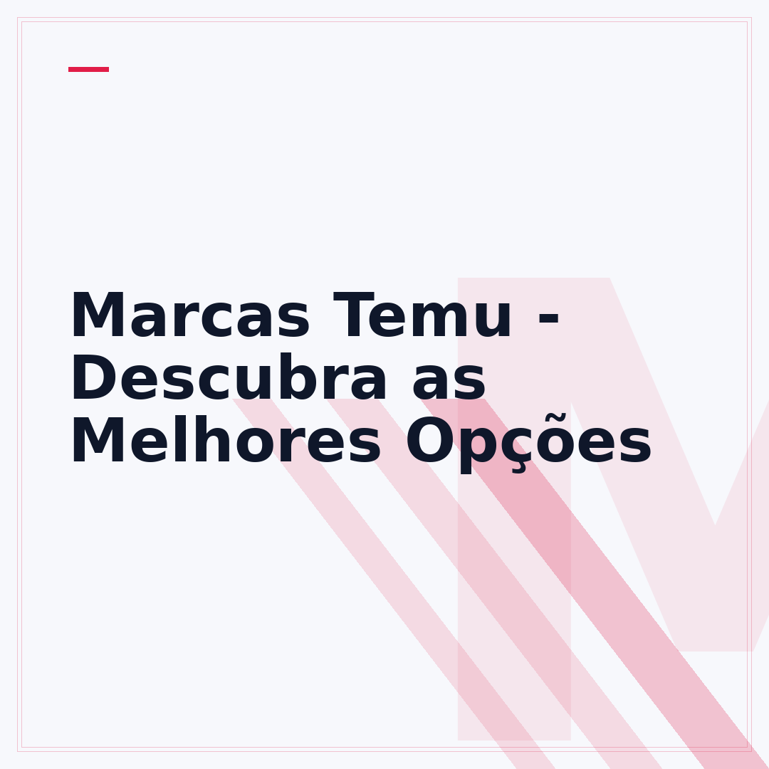 Marcas Temu - Descubra as Melhores Opções