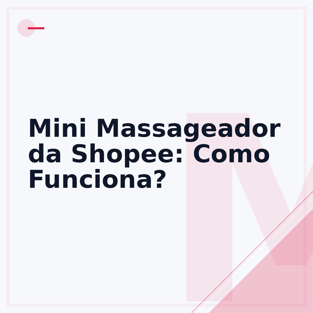 Mini Massageador da Shopee: Como Funciona?