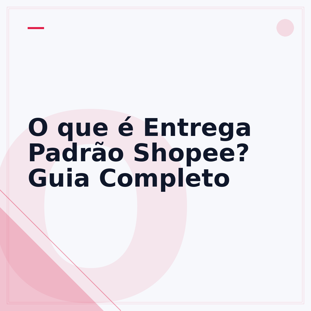 O que é Entrega Padrão Shopee? Guia Completo