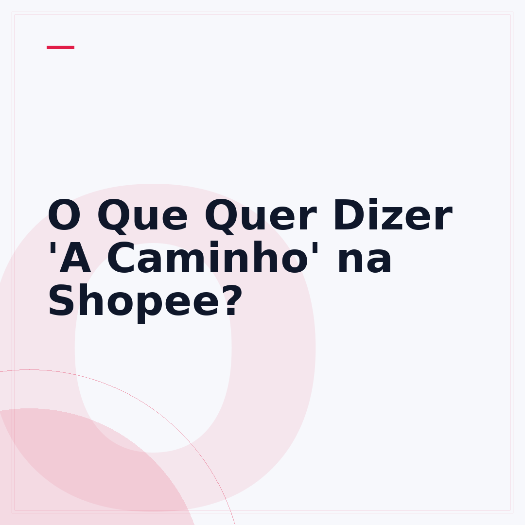 O Que Quer Dizer 'A Caminho' na Shopee?