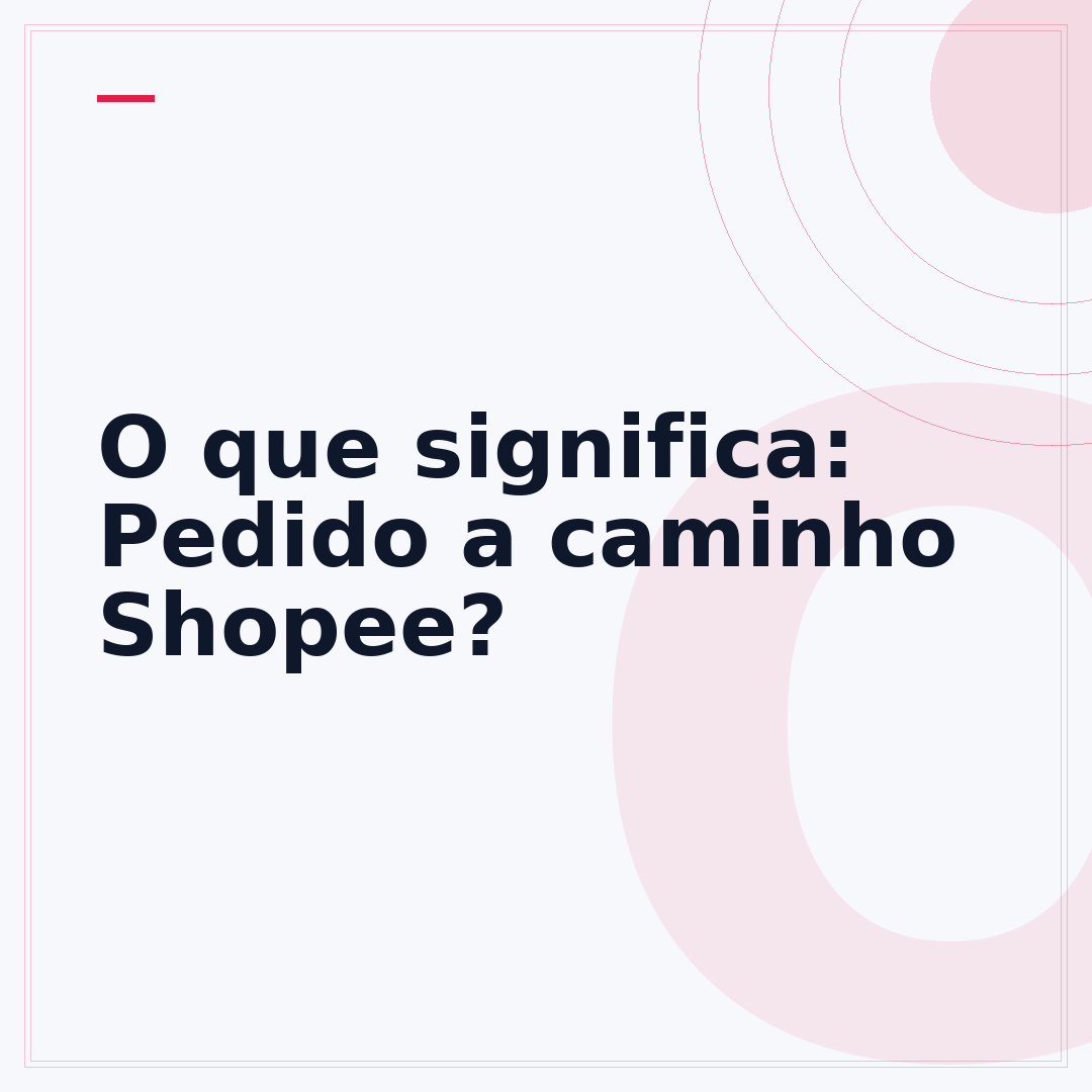 O que significa: Pedido a caminho Shopee?