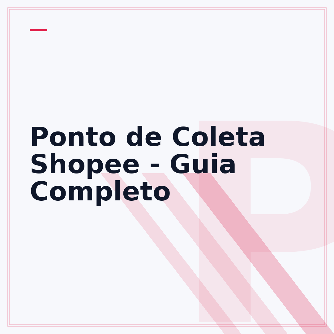 Ponto de Coleta Shopee - Guia Completo
