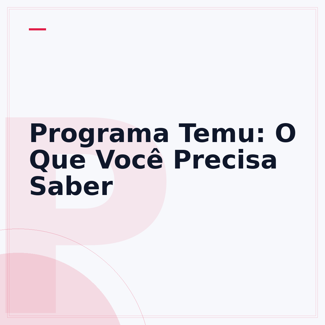 Programa Temu: O Que Você Precisa Saber