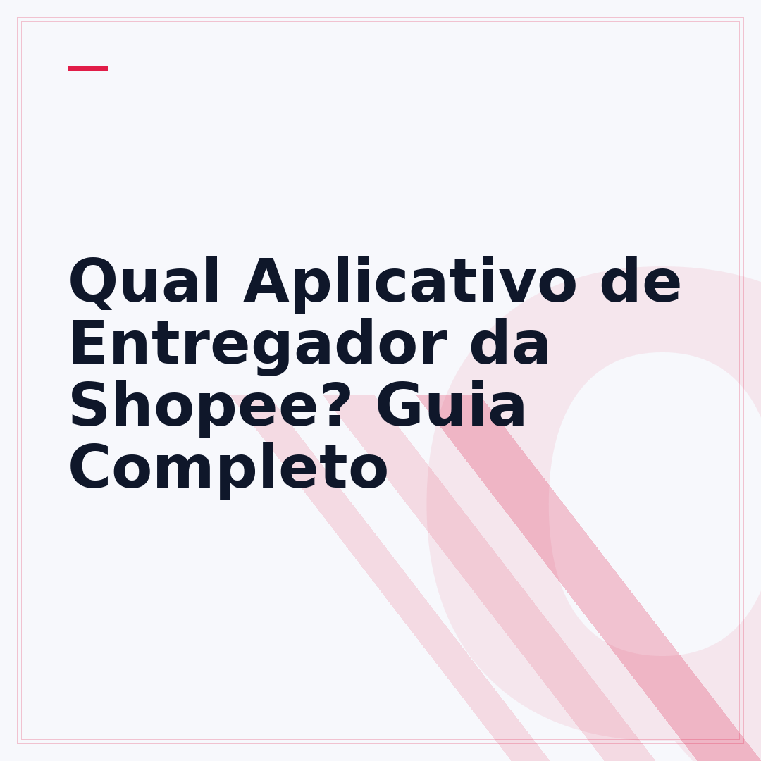 Qual Aplicativo de Entregador da Shopee? Guia Completo