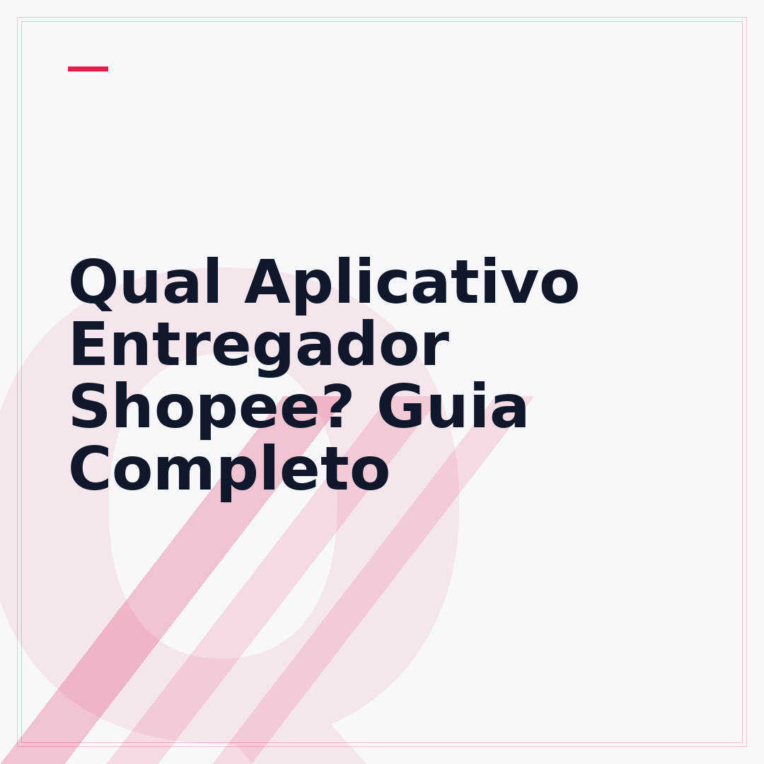 Qual Aplicativo Entregador Shopee? Guia Completo