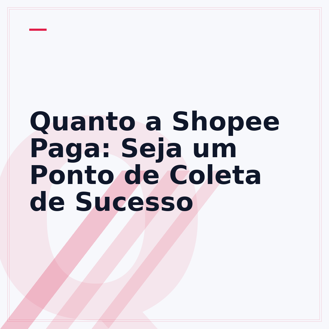 Quanto a Shopee Paga: Seja um Ponto de Coleta de Sucesso