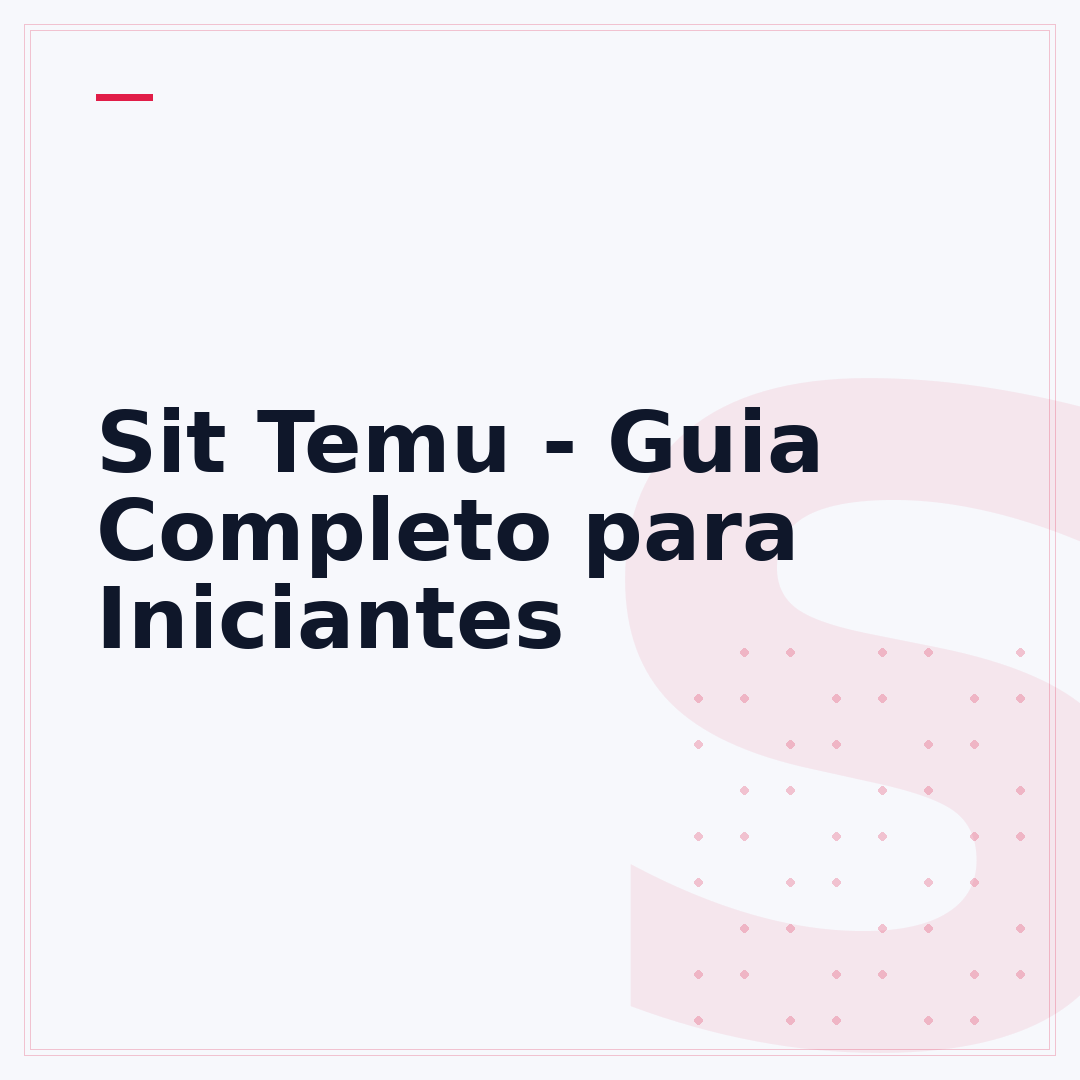 Sit Temu - Guia Completo para Iniciantes