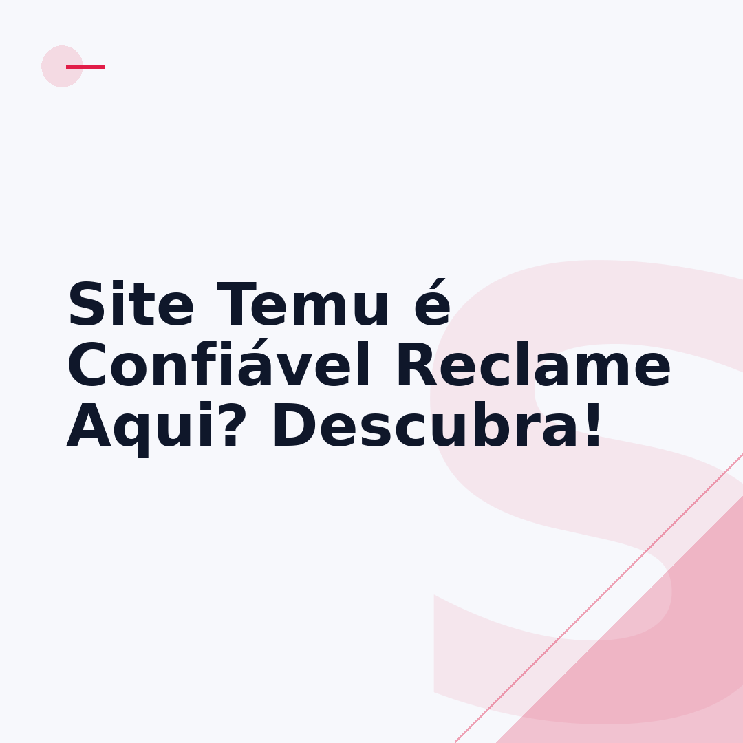 Site Temu é Confiável Reclame Aqui? Descubra!