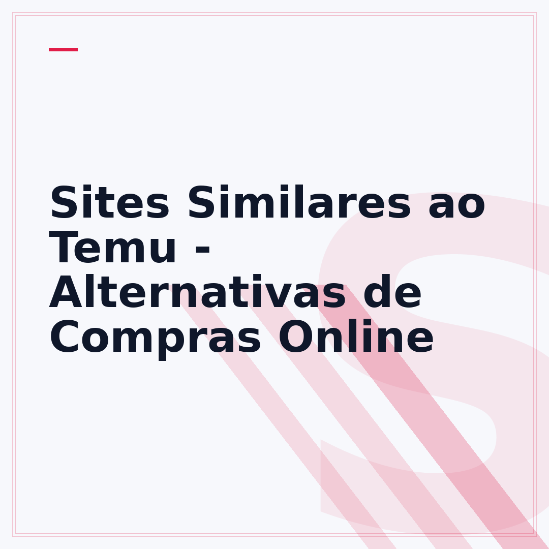 Sites Similares ao Temu - Alternativas de Compras Online