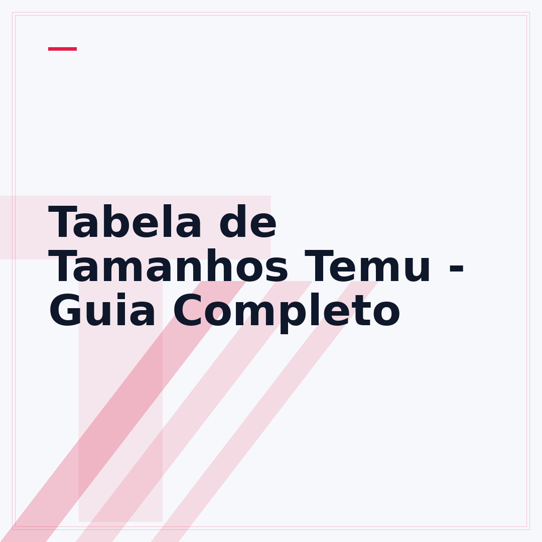 Tabela de Tamanhos Temu - Guia Completo