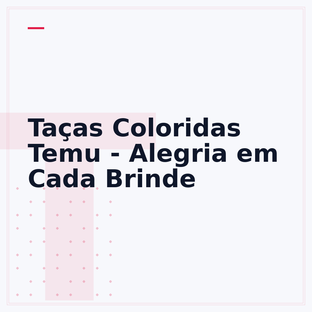 Taças Coloridas Temu - Alegria em Cada Brinde