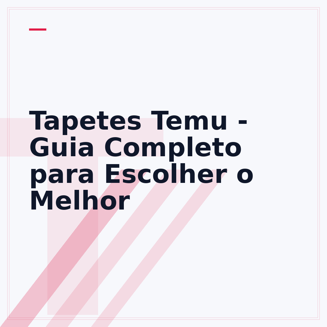 Tapetes Temu - Guia Completo para Escolher o Melhor