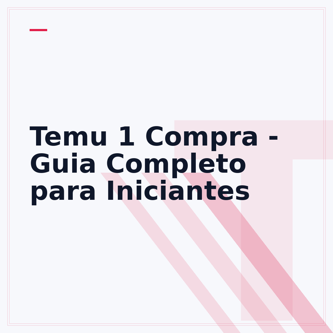 Temu 1 Compra - Guia Completo para Iniciantes