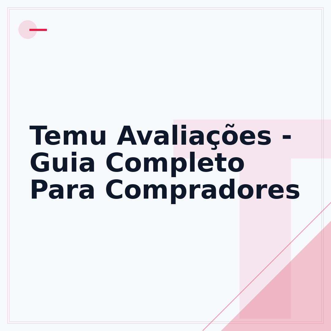 Temu Avaliações - Guia Completo Para Compradores