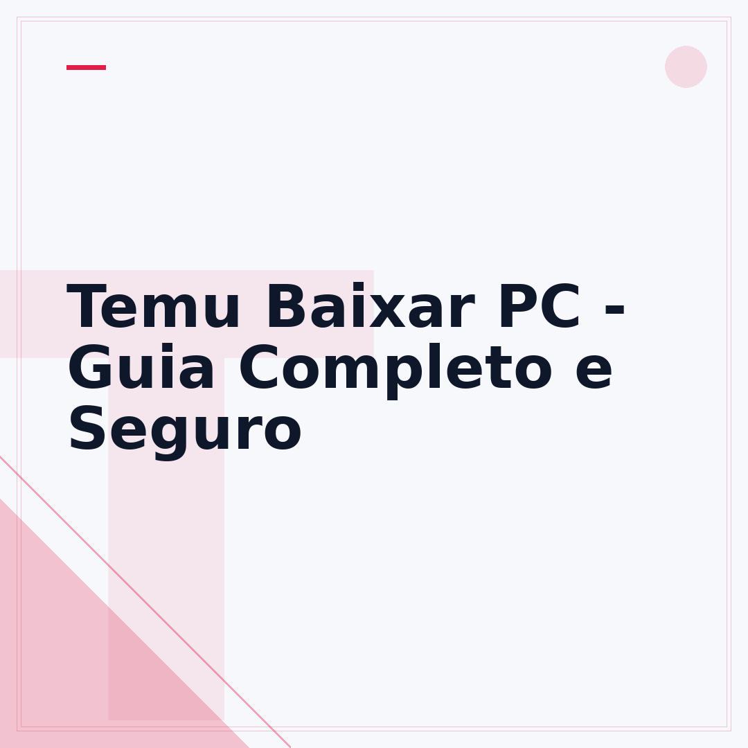 Temu Baixar PC - Guia Completo e Seguro