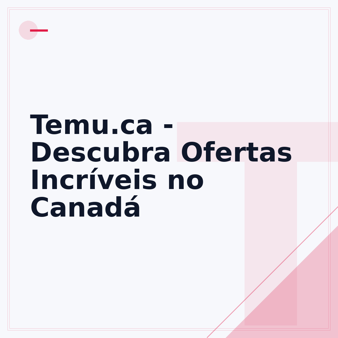 Temu.ca - Descubra Ofertas Incríveis no Canadá