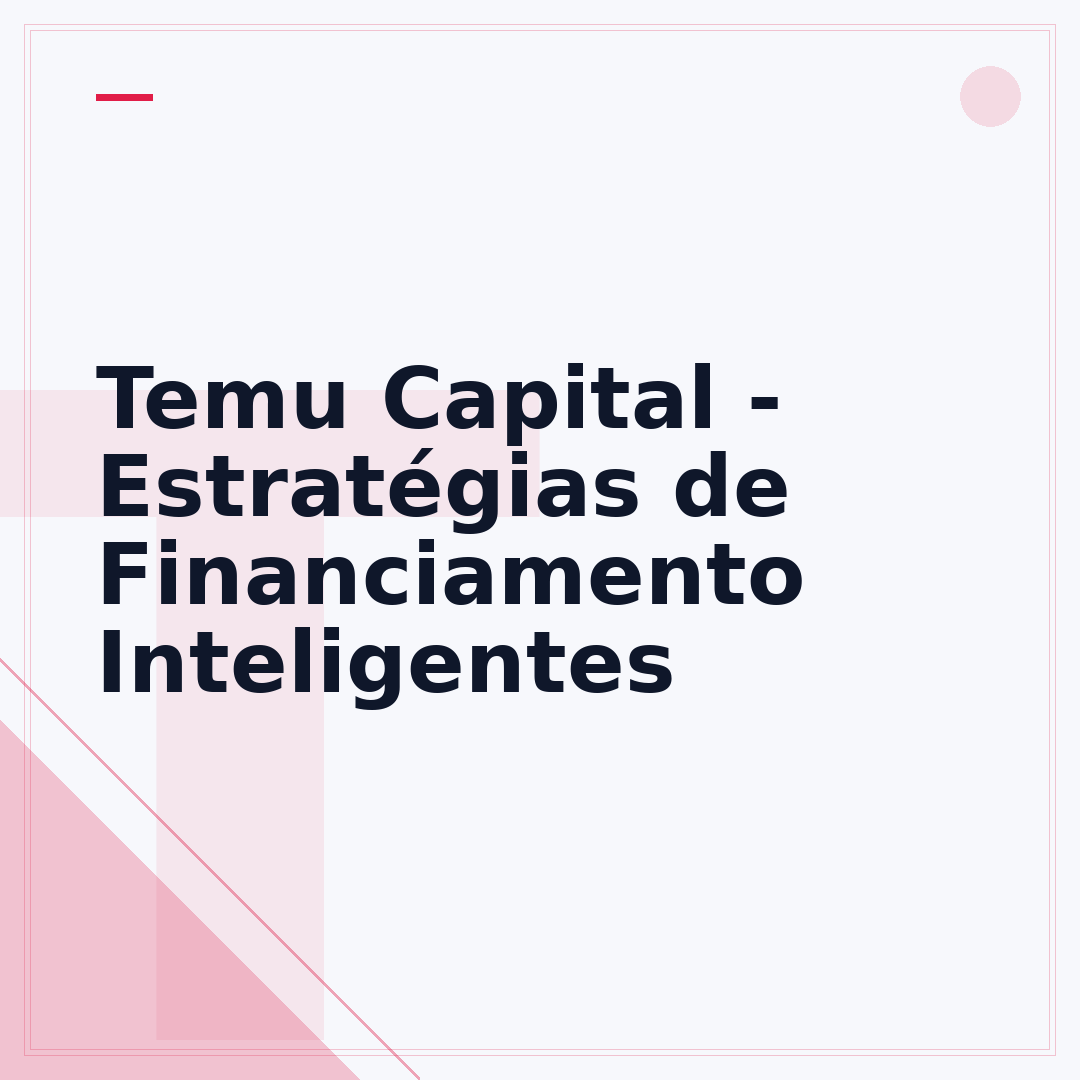 Temu Capital - Estratégias de Financiamento Inteligentes