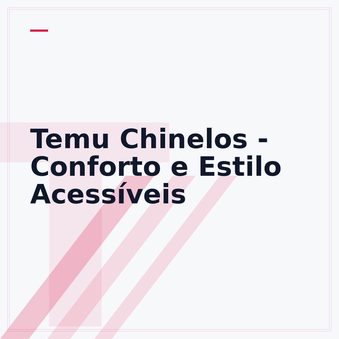 Temu Chinelos - Conforto e Estilo Acessíveis