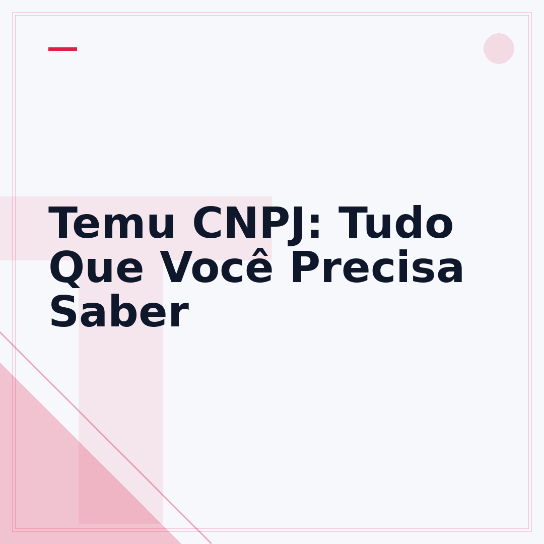 Temu CNPJ: Tudo Que Você Precisa Saber