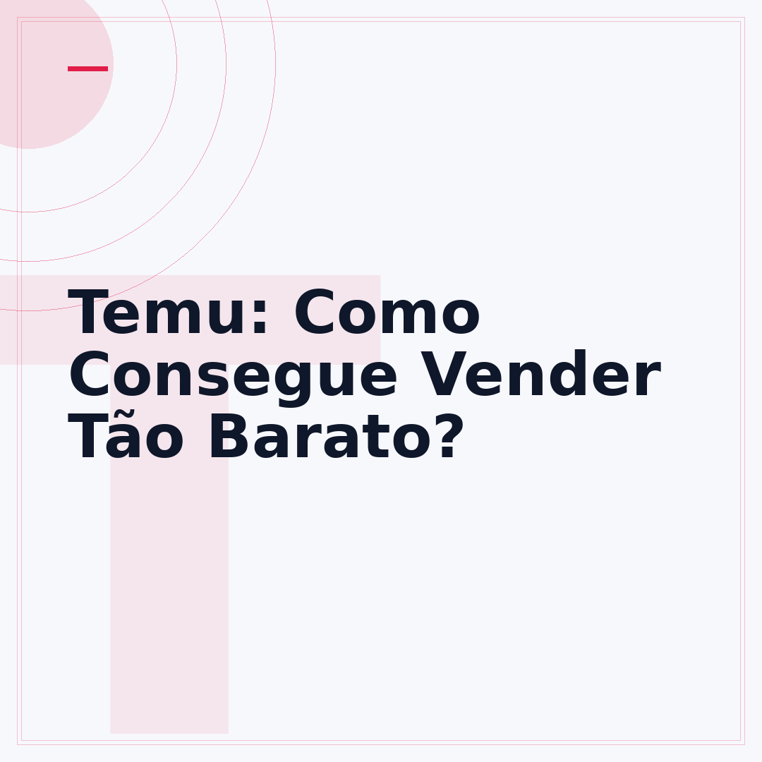 Temu: Como Consegue Vender Tão Barato?