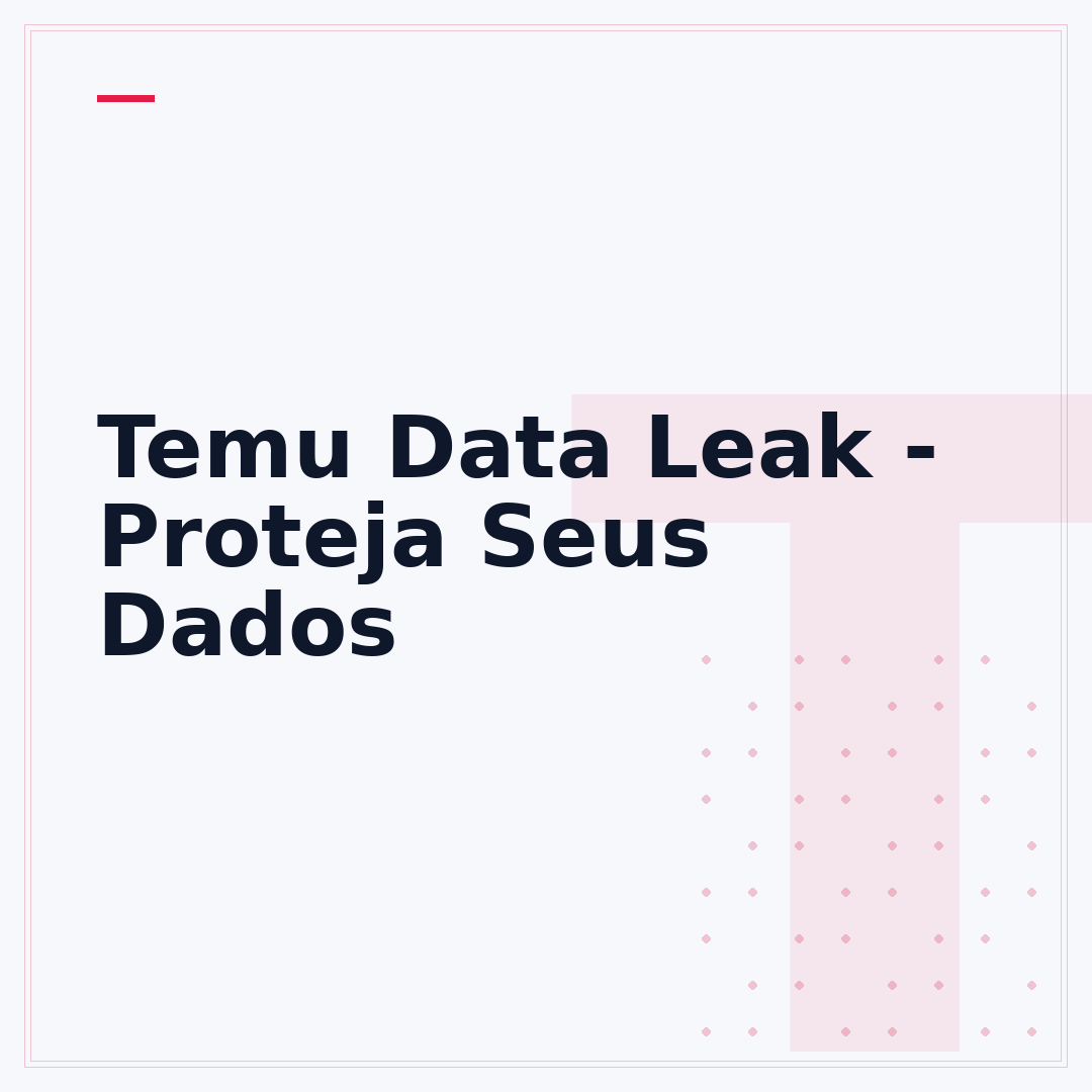 Temu Data Leak - Proteja Seus Dados