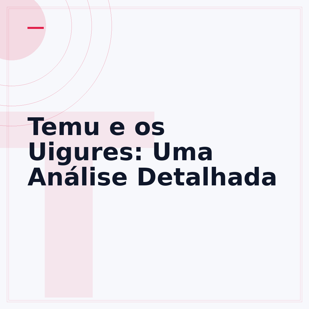Temu e os Uigures: Uma Análise Detalhada