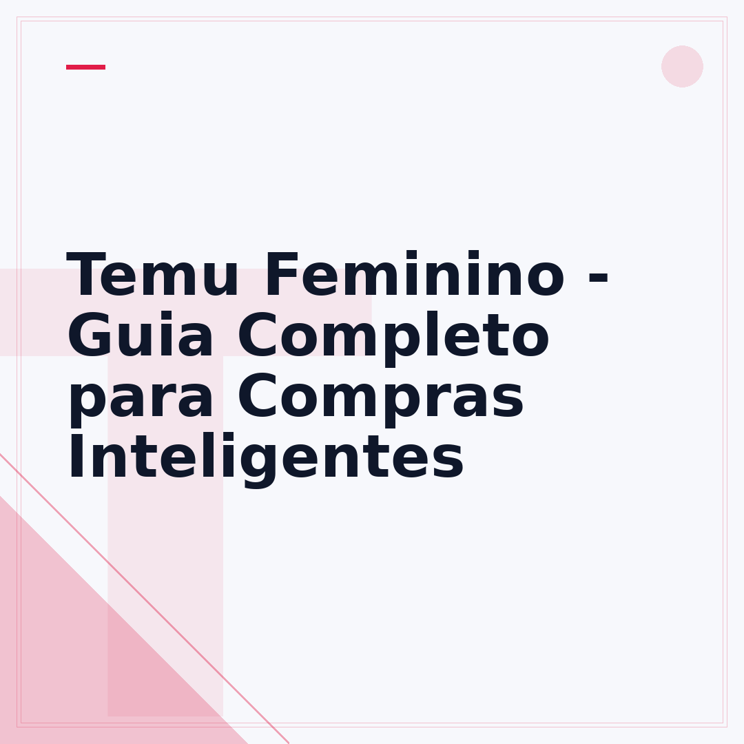 Temu Feminino - Guia Completo para Compras Inteligentes